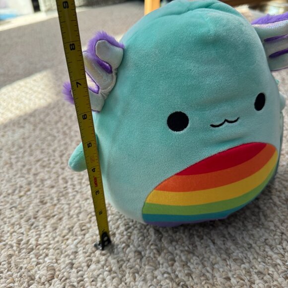 NWT 8” Anastasia the Teal Axolotl with Rainbow Belly Pride Squishmallow‎ - Picture 8 of 9